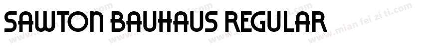Sawton Bauhaus Regular字体转换